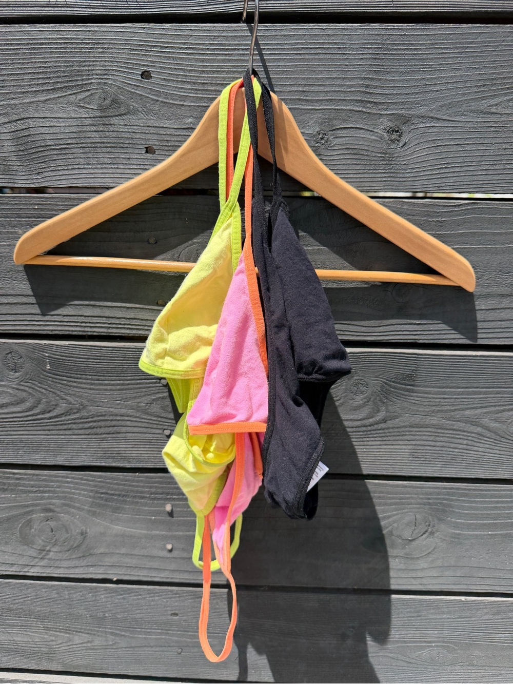 Free People Women's Bralette Lot Of 3 Size Medium racerback and crisscross back